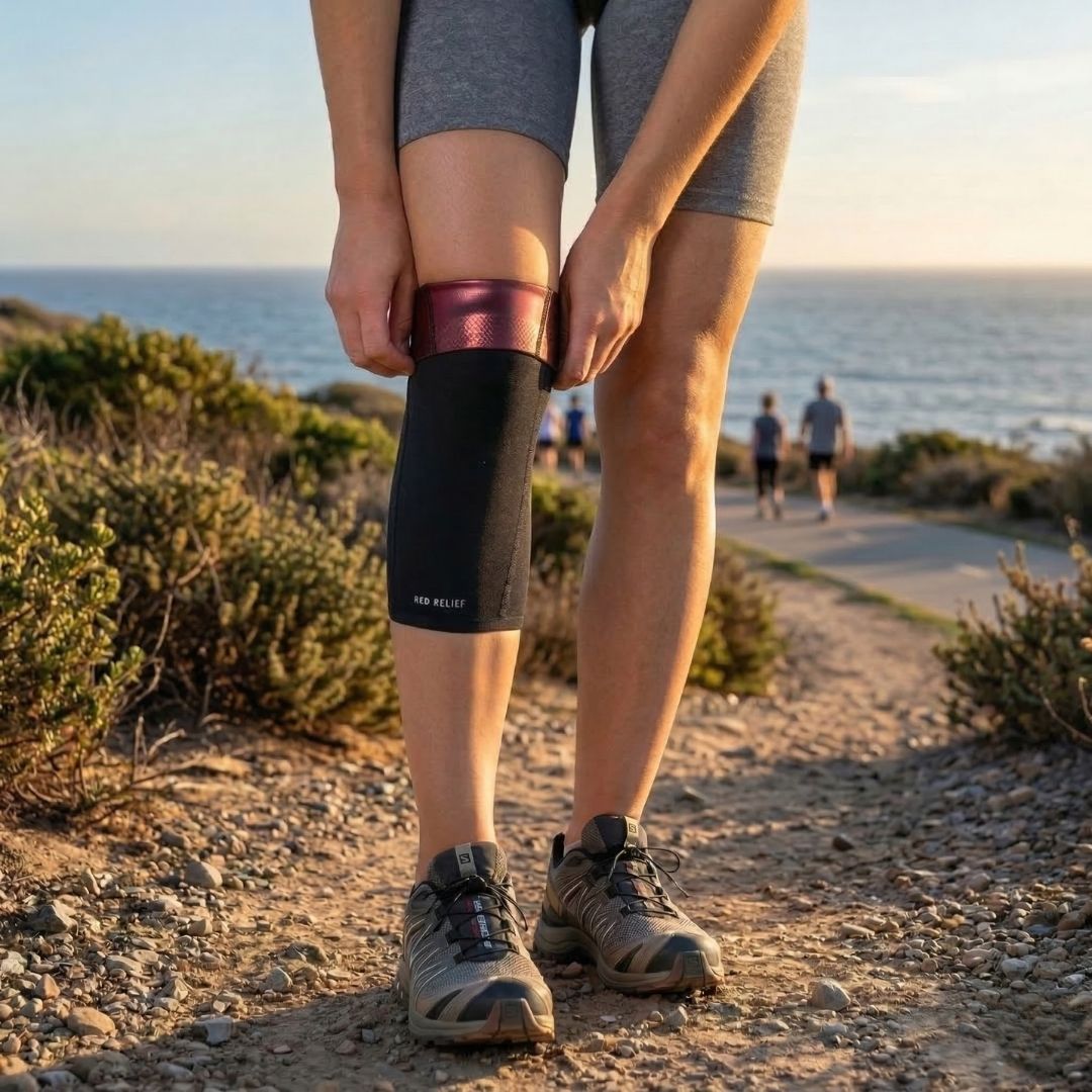 Red Relief Rodillera con soporte y efecto calor